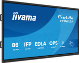 iiyama TE8615A-B2AG skilte display Kiosk design 2,17 m (85.6") Wi-Fi 550 cd/m² 4K Ultra HD Sort Berøringsskærm Indbygget processer Android 24/7