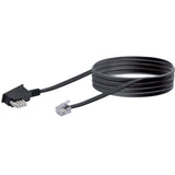 Schwaiger 10m RJ-11 - TAE-N Sort
