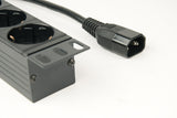 Gembird EG-PDU-014-C14 strømforsyningsenhed (PDU) 8 AC stikkontakt(er) 1U Sort