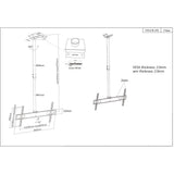 Manhattan 423625 tv-beslag 177,8 cm (70") Sort