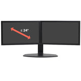 Ergotron Neo Flex Dual Monitor Lift Stand 62,2 cm (24.5") Skrivebord Sort
