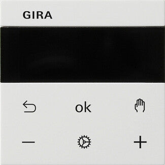 GIRA System 3000 termostat Bluetooth Hvid
