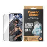 PanzerGlass ® ECO MATRIX Skærmbeskyttelse med D3O® iPhone 15 Pro Max | Ultra-Wide Fit m. AlignerKit