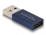 DeLOCK 60049 kabel kønsskifter USB C USB A Blå