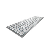 CHERRY KC 6000C FOR MAC tastatur Universel USB QWERTZ Tysk Sølv