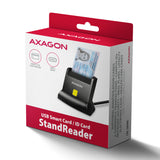 Axagon CRE-SM4NC smartcard læser Indendørs USB USB 2.0 Sort