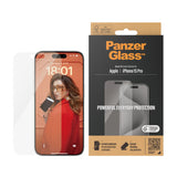 PanzerGlass ® Skærmbeskyttelse iPhone 15 Pro | Classic Fit