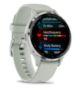 Garmin Venu 3S 3,05 cm (1.2") AMOLED 41 mm Digital 390 x 390 pixel Berøringsskærm Grå, Sølv Wi-Fi GPS (satellit)