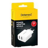 Intenso POWER ADAPTER 2XUSB-A/7802412 strømadapter og vekselret Indendørs 24 W Hvid
