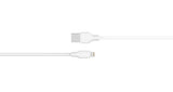 Deltaco USB-A - Lightning kabel, 1m, hvid