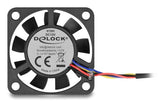 DeLOCK 67293 Computerkølesystem Computerkabinet Ventilator 4 cm Sort 1 stk
