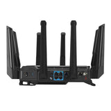 ASUS ROG Rapture GT-BE98 trådløs router 10 Gigabit Ethernet Quad-band (2.4 GHz / 5 GHz-1 / 5 GHz-2 / 6 GHz) Sort
