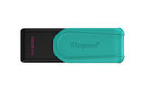 Kingston Technology DataTraveler 128 GB Portable USB 3.2 Gen 1 Exodia S (sort/turkis)