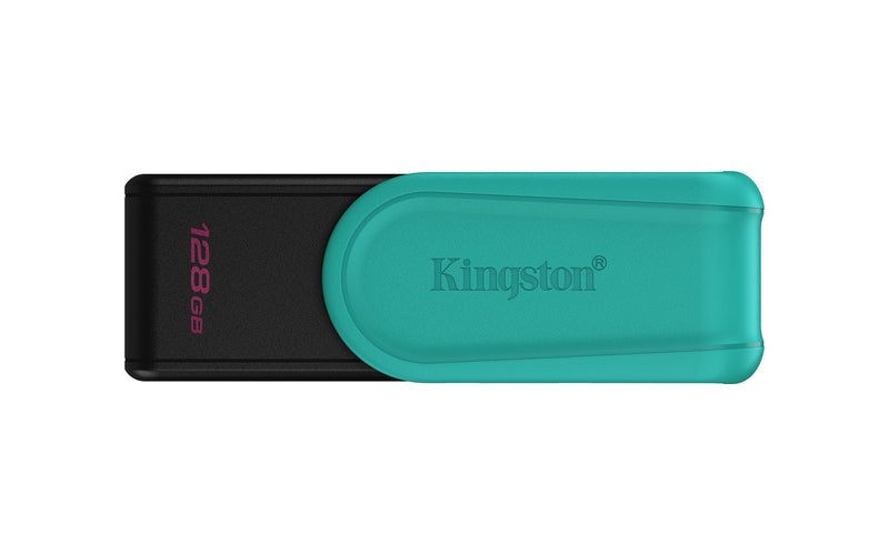 Kingston Technology DataTraveler 128 GB Portable USB 3.2 Gen 1 Exodia S (sort/turkis)