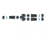DeLOCK 86808 kabelsamler 1 x RJ45/2 x RJ45 Sort, Blå