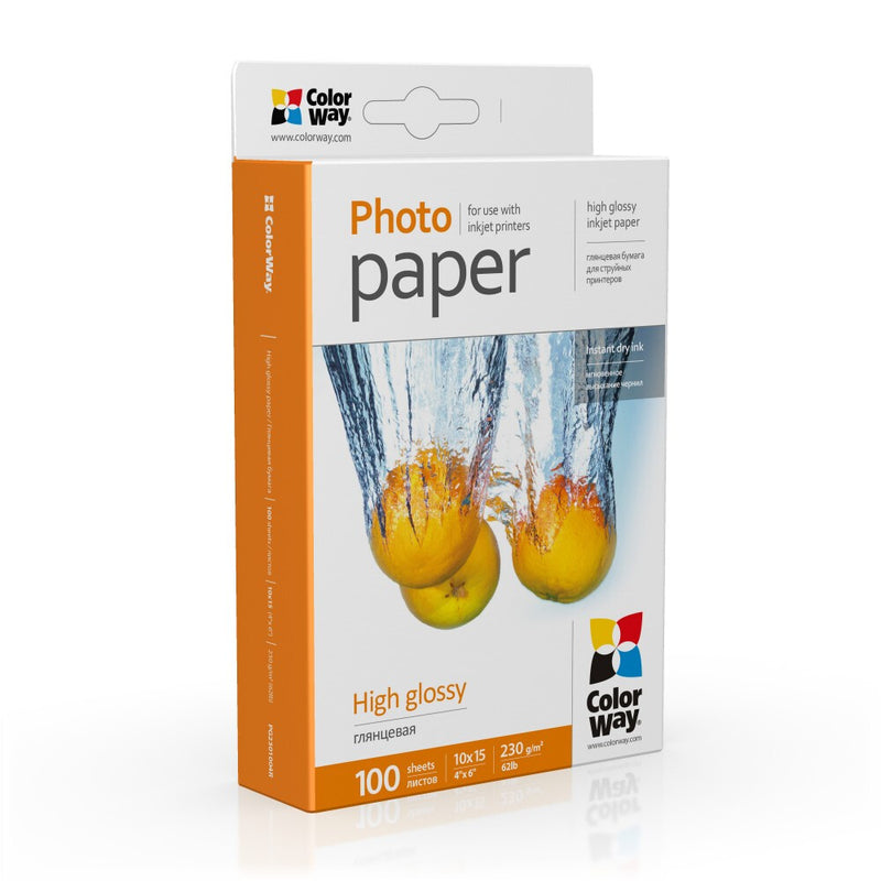 Colorway PG2301004R fotopapir A4 Hvid Glans