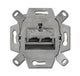 Busch-Jaeger 0218/12-101 stikkontakt 2 x RJ-45 Metallic