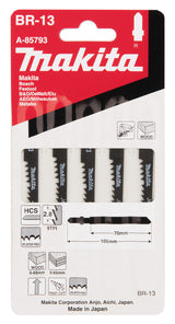 Makita A-85793 stiksav, rullesav & sabelsavklinge High Carbon Steel (HCS) 5 stk