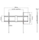 Gembird WM-90F-01 tv-beslag 2,29 m (90") Sort