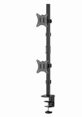 Gembird MA-D2-02 skærmbeslag og -stativer 81,3 cm (32") Skrivebord Sort