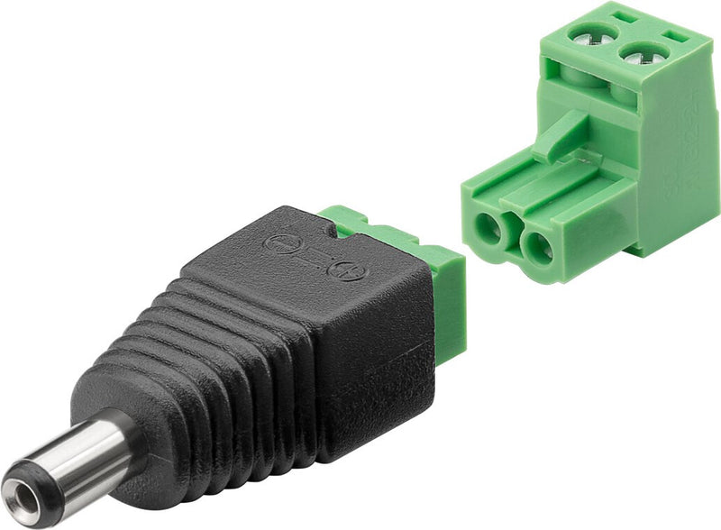 Goobay 76744 kabel kønsskifter Terminal Block 2-pin DC Sort