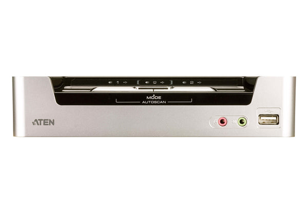 ATEN CS1792 KVM Switch Stativ-montering Sort, Sølv