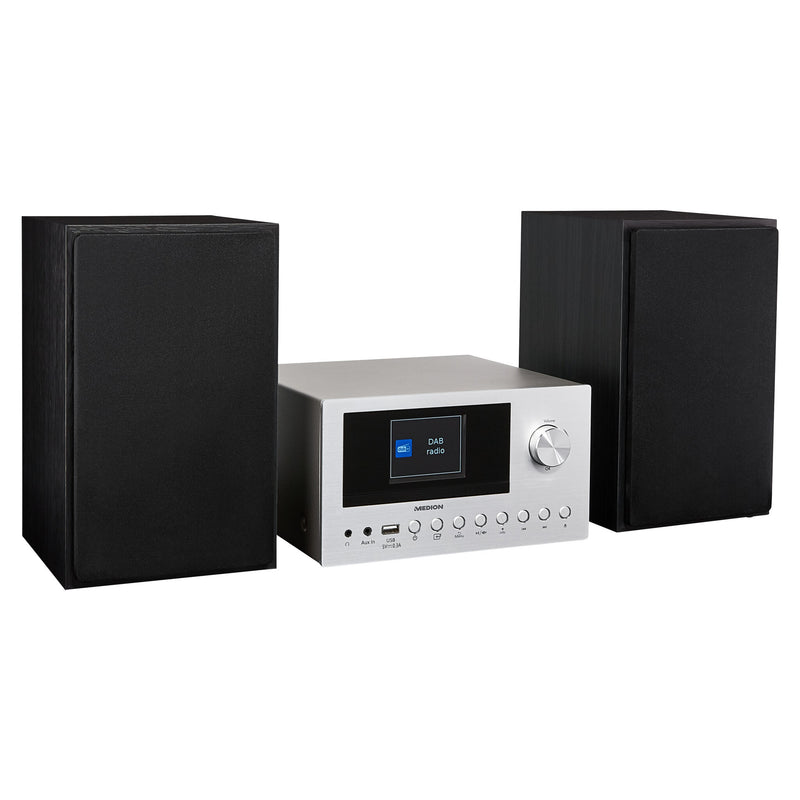 MEDION LIFE P85003 Home audio micro system 30 W Sort, Sølv