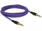 DeLOCK 85599 lydkabel 2 m 3.5mm Lilla