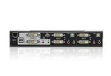 ATEN CS1642A KVM Switch Stativ-montering Sort, Sølv
