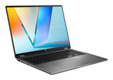 ASUS Vivobook 16 Flip TP3607AA-FLIP-DISSI4X Copilot+ PC Intel Core Ultra 9 386H Hybrid (2-i-1) 40,6 cm (16") Berøringsskærm WUXGA 32 GB LPDDR5x-SDRAM 1 TB SSD Wi-Fi 7 (802.11be) Windows 11 Pro Grå