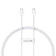 Baseus Superior USB-kabel USB 2.0 1 m USB C 480 Gbit/sek. 30 W Hvid