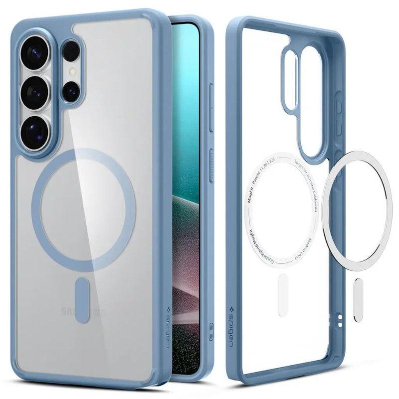 Spigen Ultra Hybrid (MagFit) mobiltelefon etui 17,5 cm (6.9") Cover Transparent, Lyse Blå