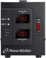PowerWalker AVR 2000/SIV spændingsregulator 2 AC stikkontakt(er) 230 V Sort