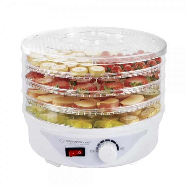 Esperanza EKD003 hydreringsmaskine til mad Transparent, Hvid 250 W
