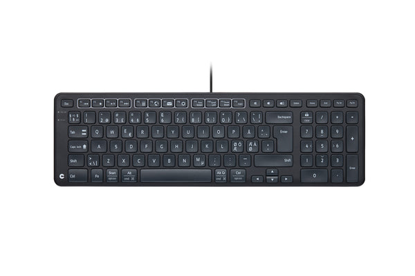 Contour Design Balance Keyboard Black Wired - PN Layout