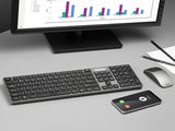 Tracer TRAKLA46773 tastatur Mus inkluderet Kontor RF trådløst QWERTY Sort, Grå