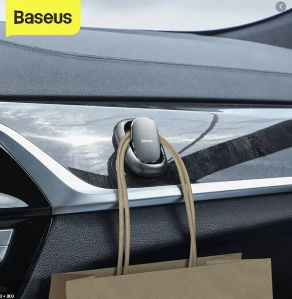 Baseus ACGGBK-01 opbevaringskrog til hjemmet Indendørs & udendørs Universal krog Sort 4 stk