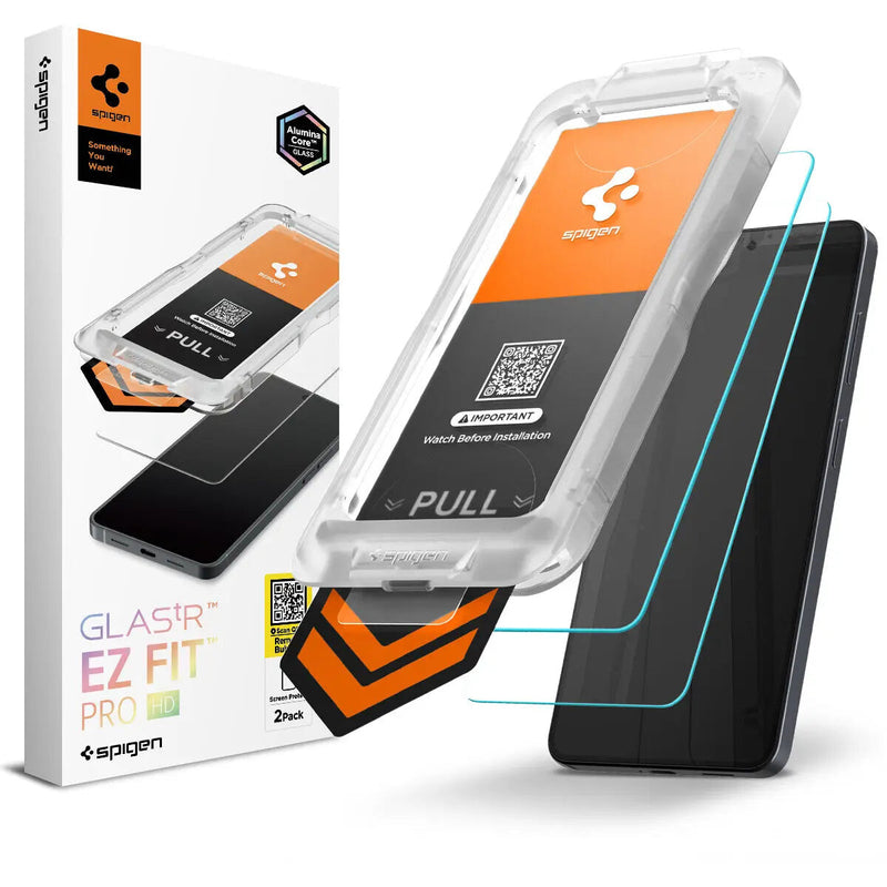 Spigen GLAS.tR EZ Fit Pro HD Klar skærmbeskytter Samsung 2 stk