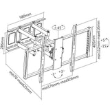 Manhattan 461221 tv-beslag 2,54 m (100") Sort