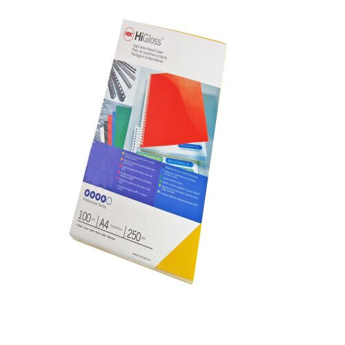 GBC Indbindingsomslag HiGloss A4 dobbeltsidet hvid 250 g