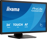 iiyama ProLite T2452MSC-B2 computerskærm 61 cm (24") 1920 x 1080 pixel Fuld HD Berøringsskærm Sort