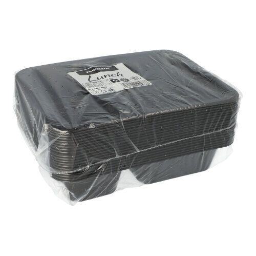 Papstar 96553 engangsbeholder til madopbevaring Polypropylen (PP) Sort