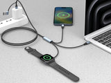 Sandberg 441-69 USB-kabel 0 m USB A/USB C 2 x USB-C/MagSafe 100 W Sort