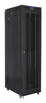Lanberg FF01-8047-23BL stativ 47U Fritstående reol Sort