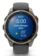 Garmin fēnix 8 Pro 3,56 cm (1.4") AMOLED 47 mm Digital 454 x 454 pixel Berøringsskærm Grafit, Titanium Wi-Fi GPS (satellit)
