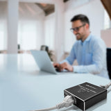 Qoltec 52249 netværksswitch Ikke administreret Sort