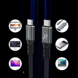 Wozinsky 5907769376726 USB-kabel USB4 Gen 2x2 2 m USB C 40 Gbit/sek. 240 W Sort