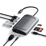Satechi ST-U4MA3M dockingstation USB Type-C Grå