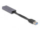 DeLOCK 66247 kabel kønsskifter RJ-45 USB A Grå