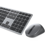 DELL KM7321W tastatur Mus inkluderet Kontor RF trådløs + Bluetooth QWERTZ Tysk Grå, Titanium